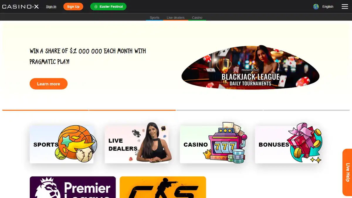 Casino-X brand artwork