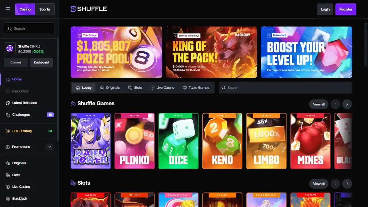 Shuffle brand artwork
